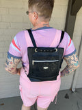 Black on Black Backpack Bag