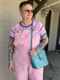 Blue Metallic Purse
