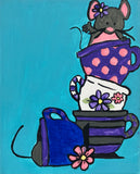 Mouse and Teacup DIY Painting Kit
