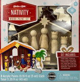 Nativity Wood Paint Set