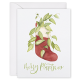 Plant Theme Holiday Card