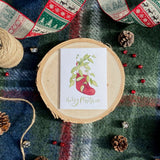 Plant Theme Holiday Card