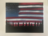 Flag Sky Painting