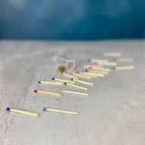 Rainbow Matches in Corked Vial