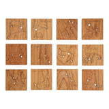 Constellation coasters, zodiac flashlight tiles