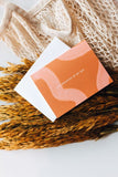 You Brighten My Day. - Hand-Painted Pattern front and back + White Felt Weave Envelope