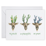 Plant Theme Holiday Card