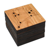 Constellation coasters, zodiac flashlight tiles