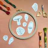 DIY Embroidery Pattern- Mushroom Designs