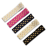 Simple Hair Clippies Packs - Black Polka Dot
