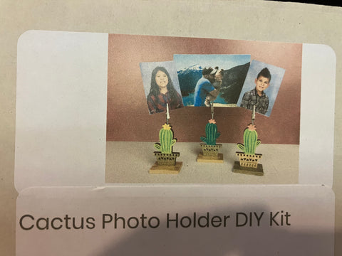 Wood Cactus Trio DIY Kit
