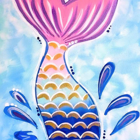 Mermaid Tail DIY Painting Kit