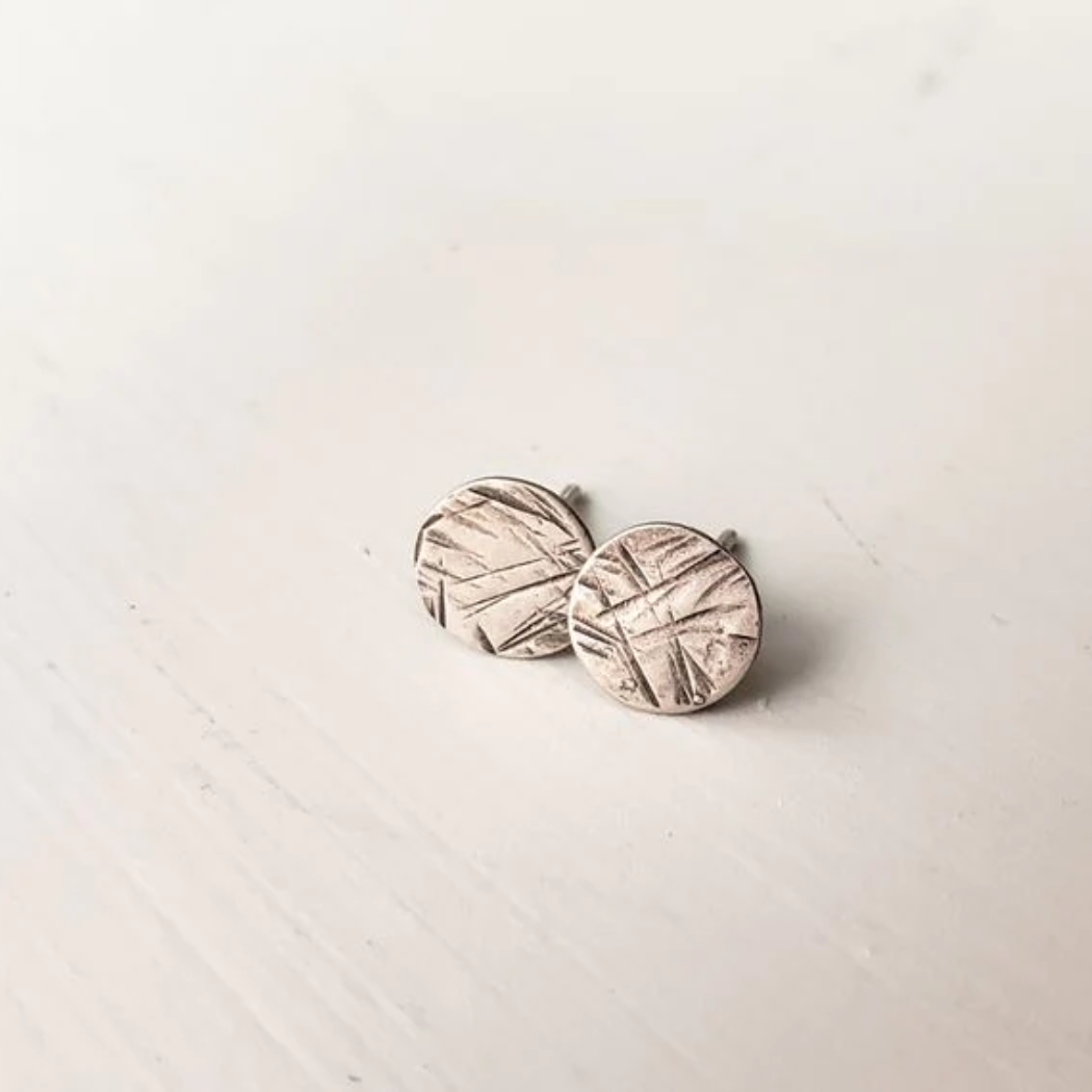 Textured discount Stud Earrings (Pair)