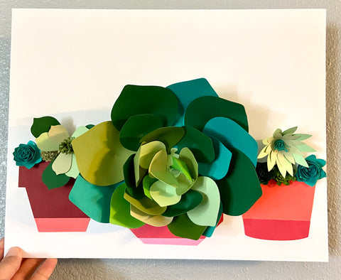 3D Succulent Papercrafting Class