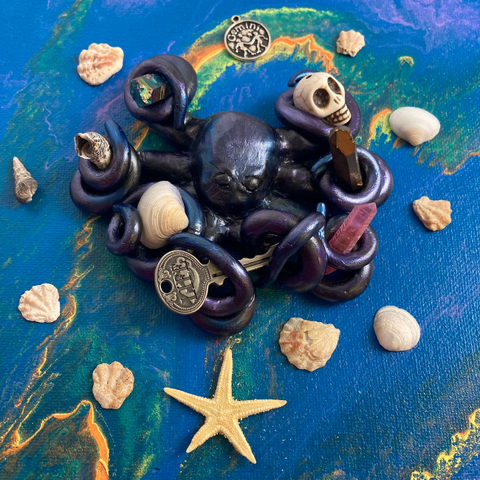 Sculpted Octopus with Crystals Class