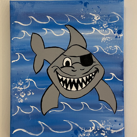 Kids Shark Painting Class