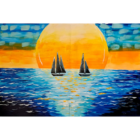 Couples Sailboat Painting