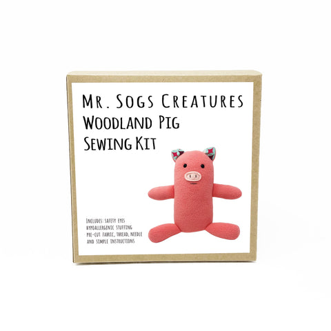 Woodland Creature DIY Sewing Kit - Pig