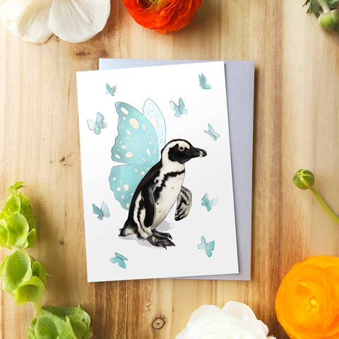 Flying Penguin | Greeting Card