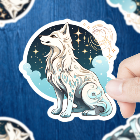 Sky Wolf Sticker