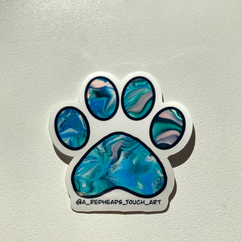 Mini Paw Print Sticker