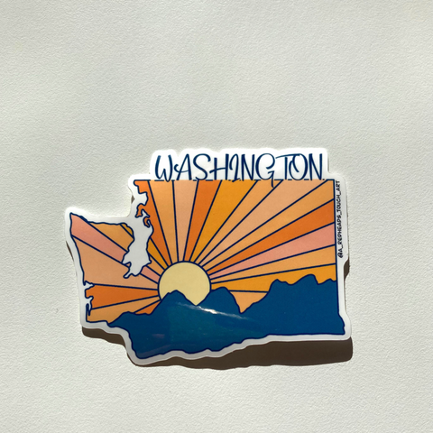 Washington State Sunset Sticker