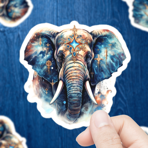 Celestial Elephant Sticker