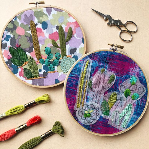 DIY Embroidery Pattern-Cactus Designs