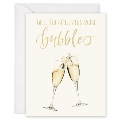 "Bubbles" Greeting Card,  Celebration, Engagement, New Job, Wedding, Wedding Shower