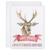 "Door Dasher" Greeting Card, COVID Holiday, Christmas, Holiday