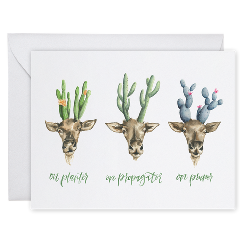 Plant Theme Holiday Card