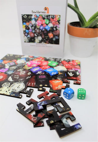 "Whole Lotta Dice" - 50 Pieces, Geometric Puzzle